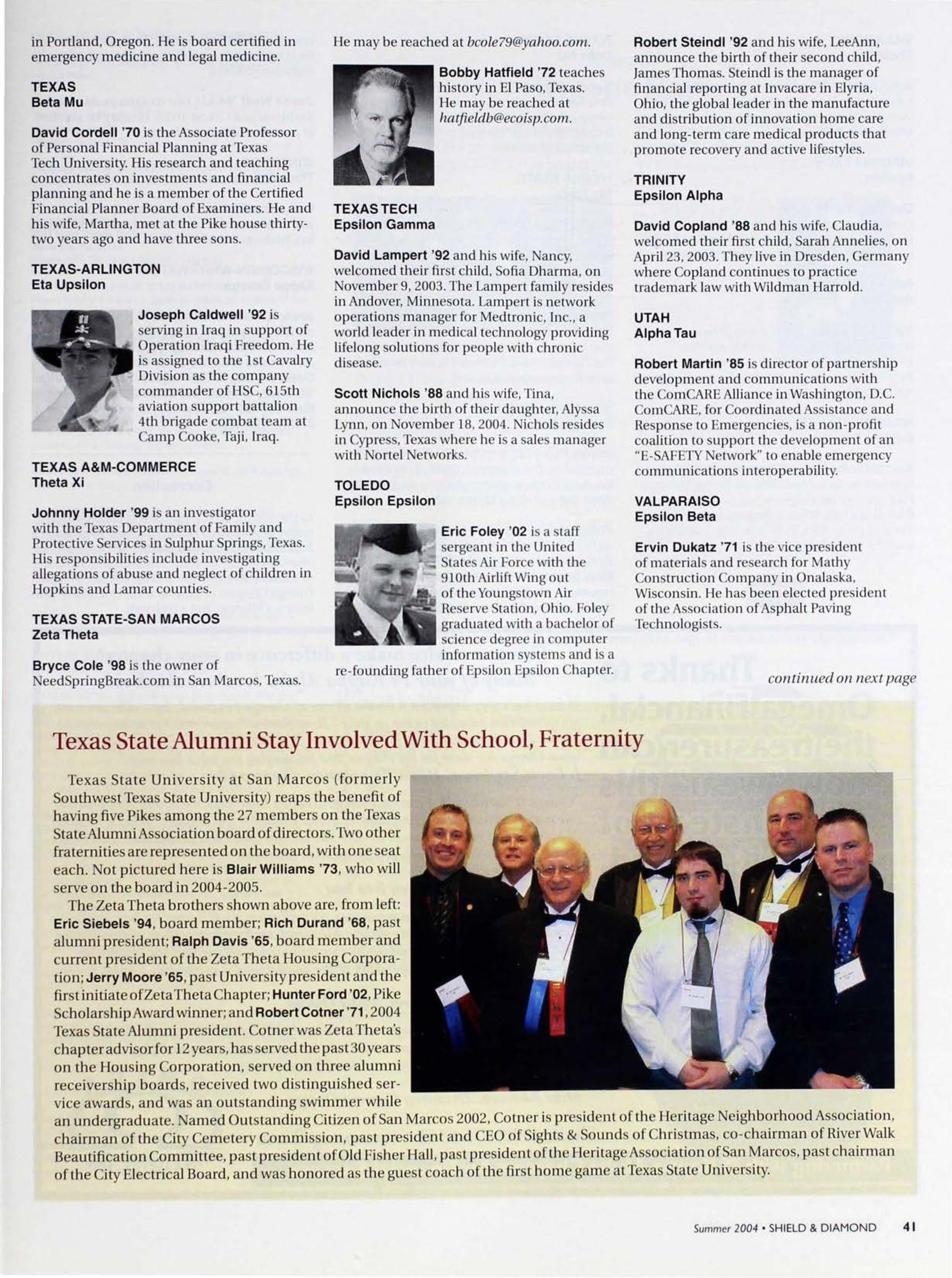 Texas State Alumni Stay Involved With School, Fraternity